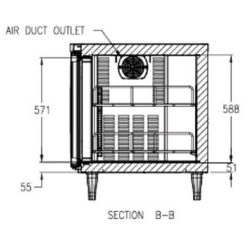 Bàn mát 2 cánh Hoshizaki RTW-120LS4 - Ảnh 4