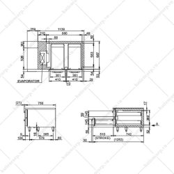 Bàn mát 4 ngăn kéo Hoshizaki - Ảnh 3