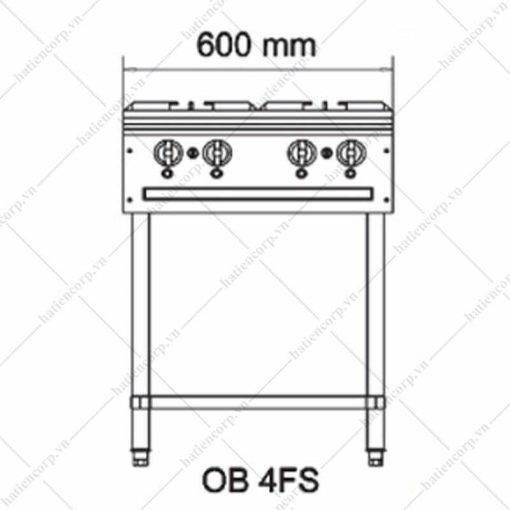 Bếp âu 4 họng Berjaya OB4-17 - Ảnh 2