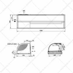Quầy giữ lạnh sushi HNC-150BE-L/R-S - Ảnh 3