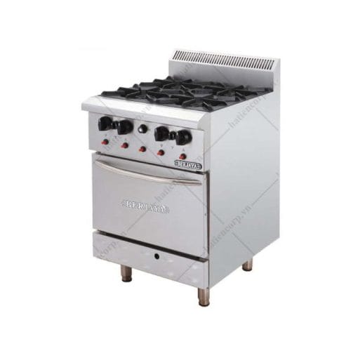 Bếp âu 4 họng có lò nướng Berjaya DRO4L