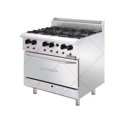 Bếp âu 6 họng có lò nướng Berjaya DRO6L
