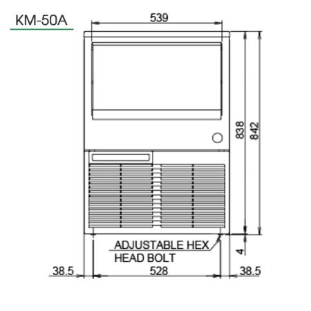 Máy làm đá viên hoshizaki KM-50A