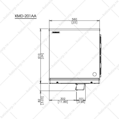 bản vẽ máy làm đá viên 004