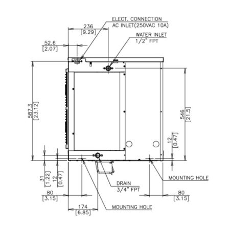 Máy làm đá viên công nghiệp Hoshizaki KMD-270AA - hình 3