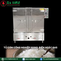 Tủ Cơm Công Nghiệp 100kg - Tủ Cơm Điện Hoặc Tủ Cơm Gas