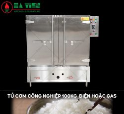 Tủ Cơm Công Nghiệp 100kg - Tủ Cơm Điện Hoặc Tủ Cơm Gas