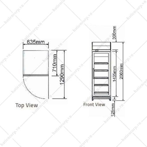 bản vẽ tủ mát