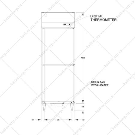 bản vẽ tủ mát 001