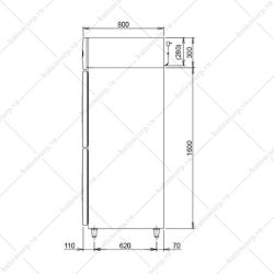 bản vẽ tủ mát aa3