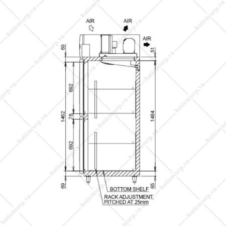 bản vẽ tủ mát aa2