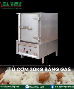 tủ nấu cơm 30kg bằng gas