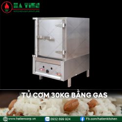 tủ nấu cơm 30kg bằng gas