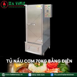 Tủ Nấu Cơm 70Kg Bằng Điện - Tủ Hấp Cơm 36 Khay