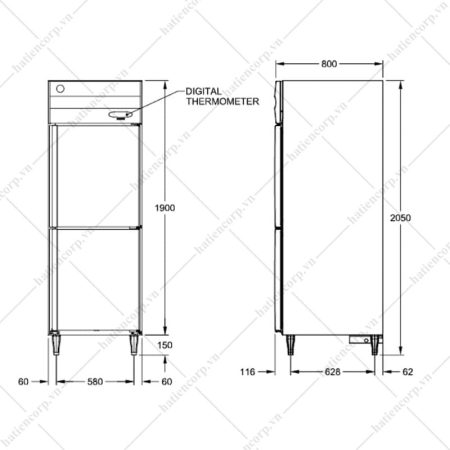 bản vẽ tủ nửa đông nửa mát 77ls4