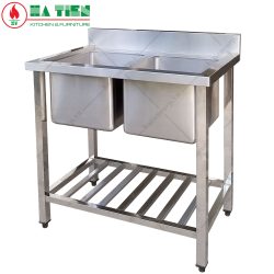 chậu rửa chén 2 ngăn inox