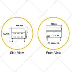 Alternative view of Bếp chiên phẳng bằng điện có rãnh sọc EG3500 - 12R