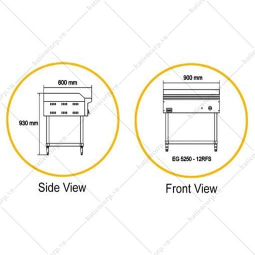 Bếp chiên phẳng bằng điện EG5250 - 12RFS