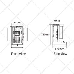 Alternative view of Lò nướng thịt Kebab 2 buồng đốt KM 2B