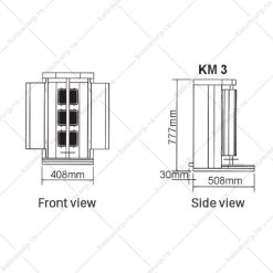 Alternative view of Lò nướng thịt Kebab 3 buồng đốt KM3