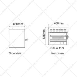 Lò nướng Salamander bằng Gas SALA 11N - hình 3