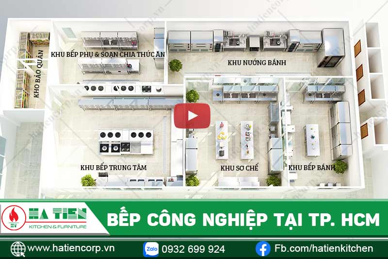 Bếp ăn công nghiệp tại TP. HCM Bếp công nghiệp tại TP. HCM