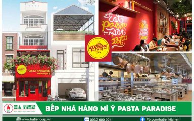 Thiết bị inox nhà hàng mì Ý Pasta Paradise