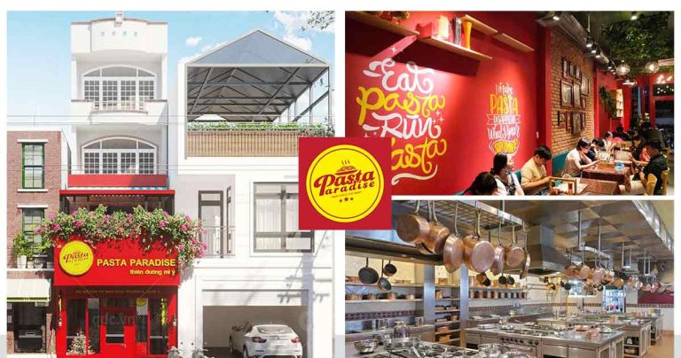 Thiết bị inox nhà hàng mì Ý Pasta Paradise