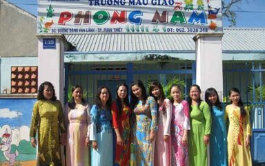 bếp trường học mẫu giáo