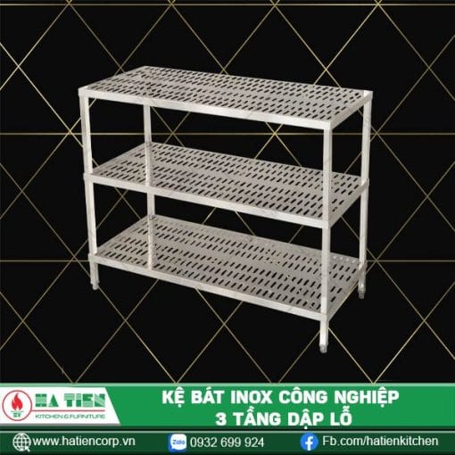 kệ bát inox 3 tầng
