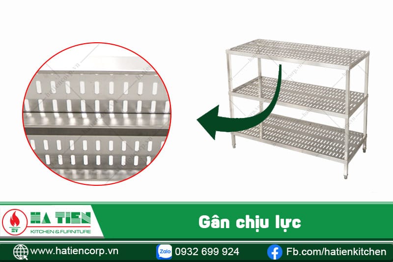 kệ bát inox có gân chịu lực