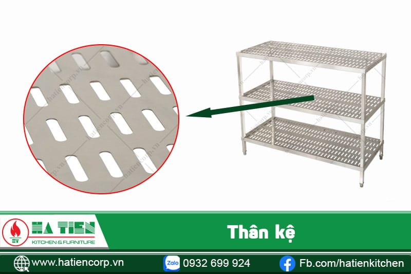 thân kệ bát inox