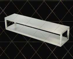 kệ inox treo tường nhà bếp 2 tầng