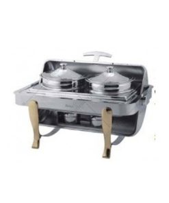 lò hầm chữ nhật chân vàng nắp pc