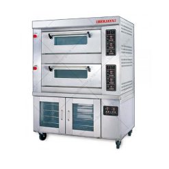 lò nướng bánh bằng gas 2 tầng 8 khay