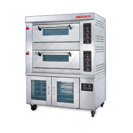 lò nướng bánh bằng gas 2 tầng 8 khay