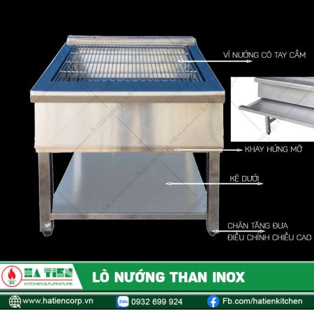 Lò nướng than inox