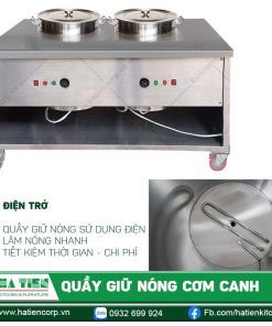 Quầy sử dụng điện trở để làm nóng nồi
