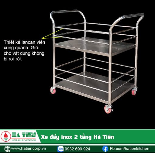 Lan can viền giữ vật dụng, đảm bảo an toàn