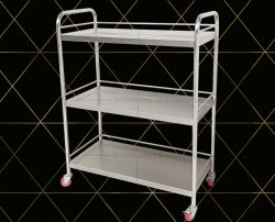 Xe đẩy inox 3 tầng Hà Tiên - Xe đẩy thức ăn nhà hàng