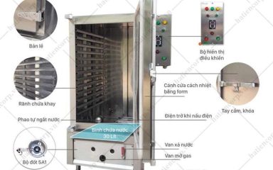 Cấu tạo tủ nấu cơm công nghiệp