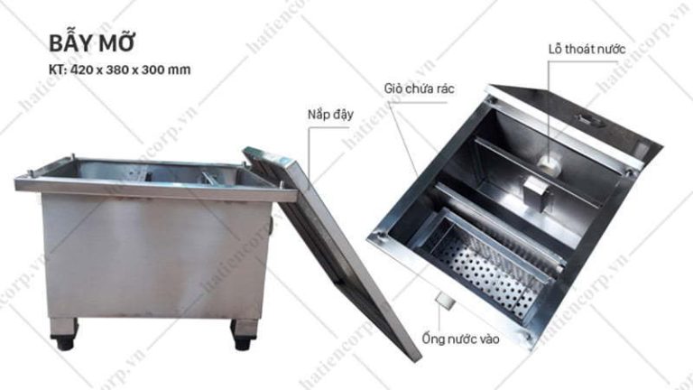 Bẫy mỡ dùng cho bếp công nghiệp