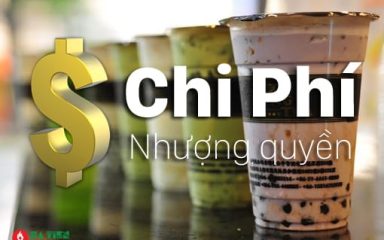 chi phí mở quán trà sữa nhượng quyền