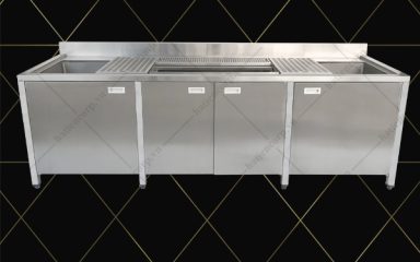 quầy bar inox trà sữa 1