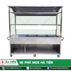 Alternative view of Xe Phở Inox Có Kính - Xe Đẩy Bán Phở Inox 304