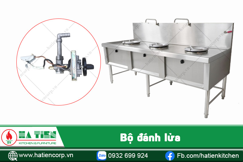 bộ đánh lửa của bếp á 3 họng kiềng tô