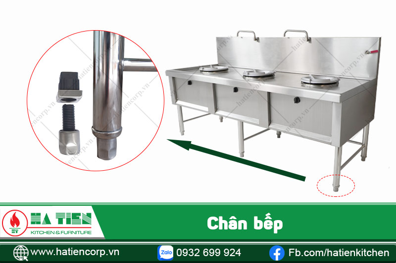 chân bếp á 3 họng kiềng tô