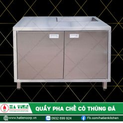 Quầy pha chế có thùng đá
