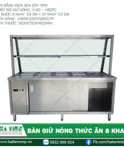 Đặc điểm quầy giữ nóng thức ăn Hà Tiên