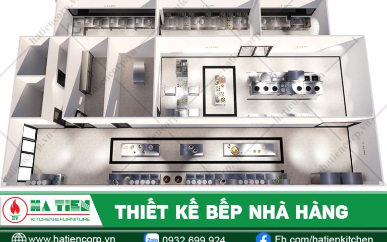 Thiết kế bếp nhà hàng